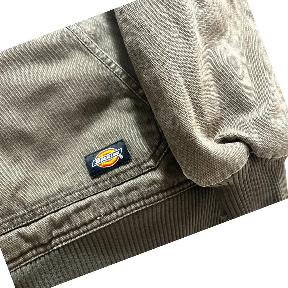 Dickies Heavy Workwear Canvas Hooded Workwear Jacket Zip Closure‎ Men's 2XL Tall